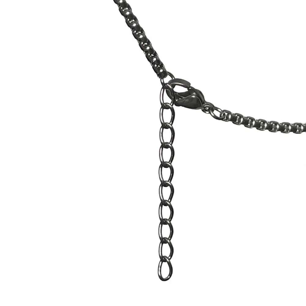 Kingka Men's Cross Necklace Pyramid Stainless steel NEW